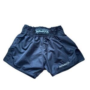 SIAMKICK Fightwear "Core Midnight" Muay Thai shorts; size Men's XL; Black